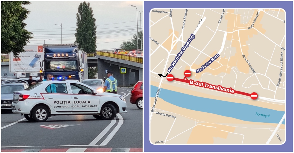 HARTĂ. Se închide circulație în Centrul municipiului de Ziua Orașului Satu Mare. Când și unde mai exact