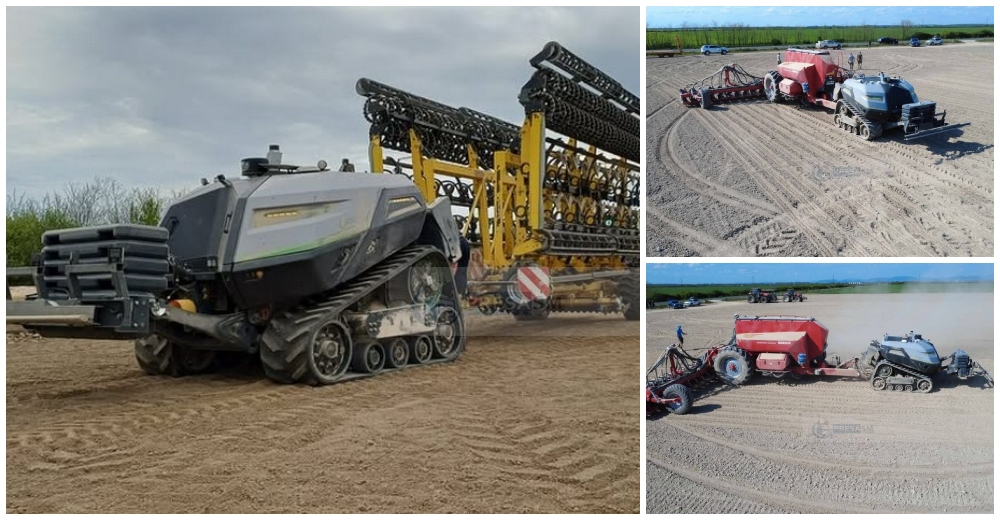 FOTO/VIDEO. Primul TRACTOR AUTONOM, fără șofer, cumpărat în județul Satu Mare. Premieră în agricultura din România