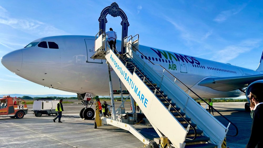 FOTO. Premieră în acestă dimineață la Aeroportul Satu Mare. Zbor special din Statele Unite