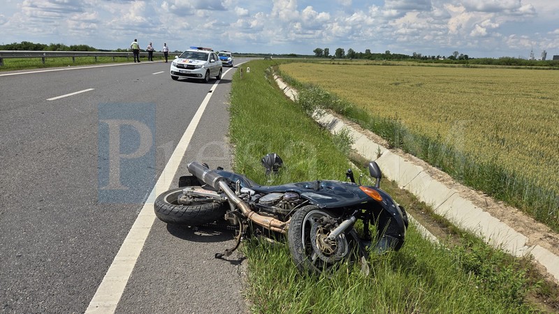 FOTO/VIDEO. Poliția explică cum s-a produs accidentul cu motociclistul de pe centura Satu Mare