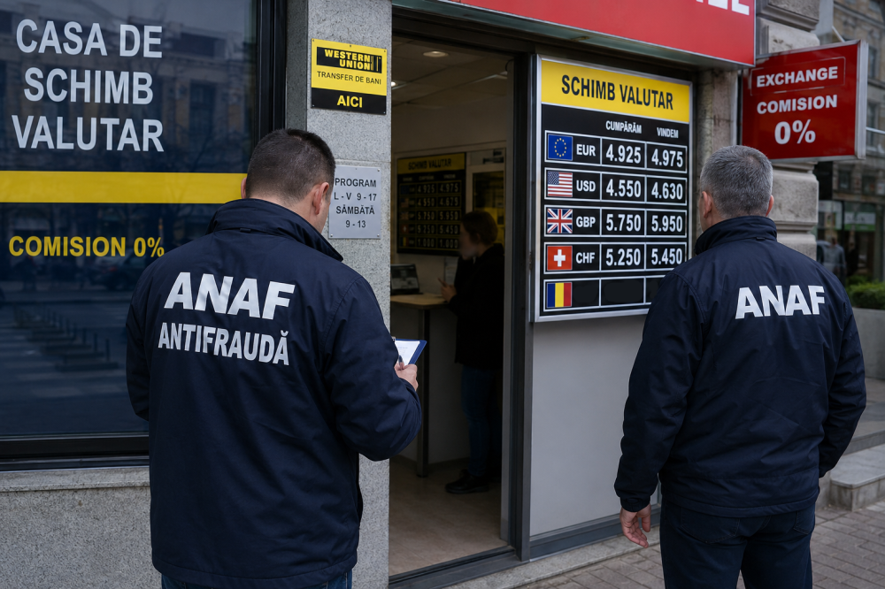 ANAF, cu ochii pe casele de schimb valutar. Controale în toată țara. Amenzi și confiscări de peste 3,4 milioane de lei
