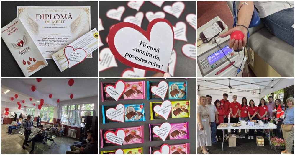 FOTO. Mesajul transmis de Centrul de Transfuzie Satu Mare: ”Astăzi cineva trăiește datorită unui înger anonim”. Gestul de câteva minute care salvează vieți