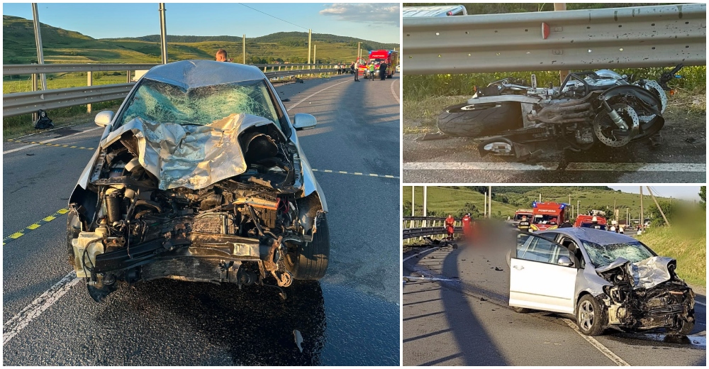 FOTO/VIDEO. Motociclist de 36 de ani, decedat în urma unui accident pe drumul Satu Mare - Cluj