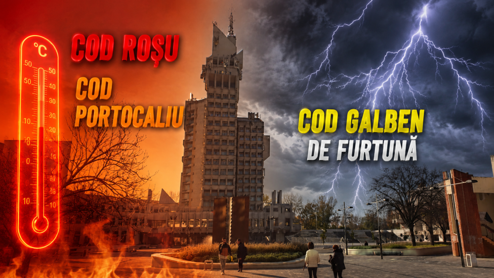 Cod galben de furtună la Satu Mare. Nu scăpăm nici de caniculă. Meteorologii au emis un Cod portocaliu