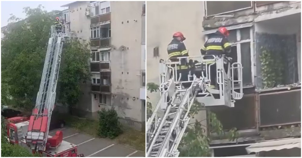 VIDEO. Bărbat găsit decedat în apartamentul său din Micro 16. Pompierii au pătruns prin balcon