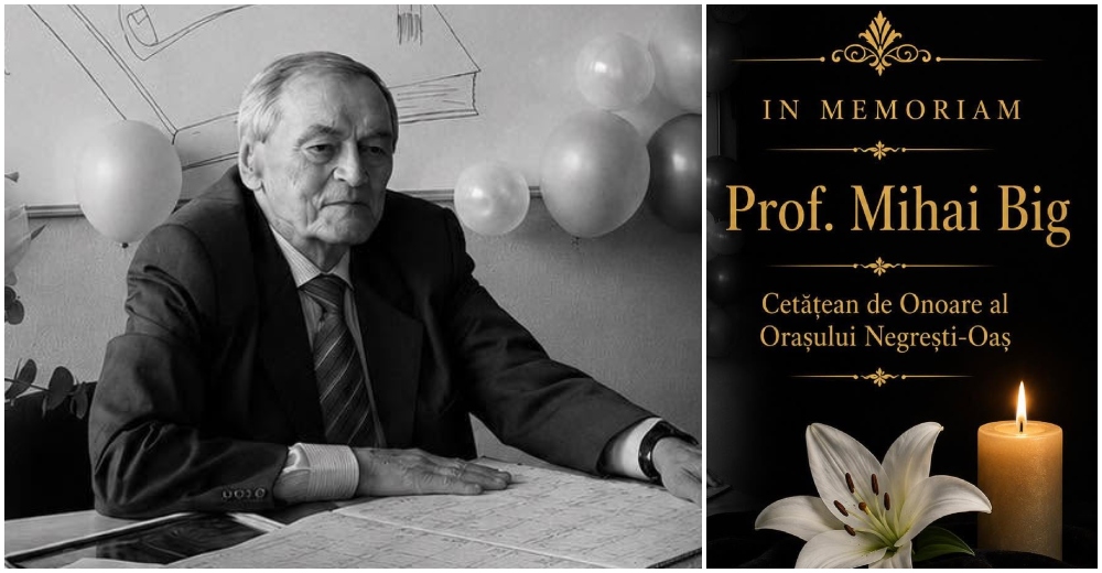 FOTO. Doliu în Țara Oașului. Profesor foarte apreciat, Cetățean de Onoare, a trecut la cele veșnice