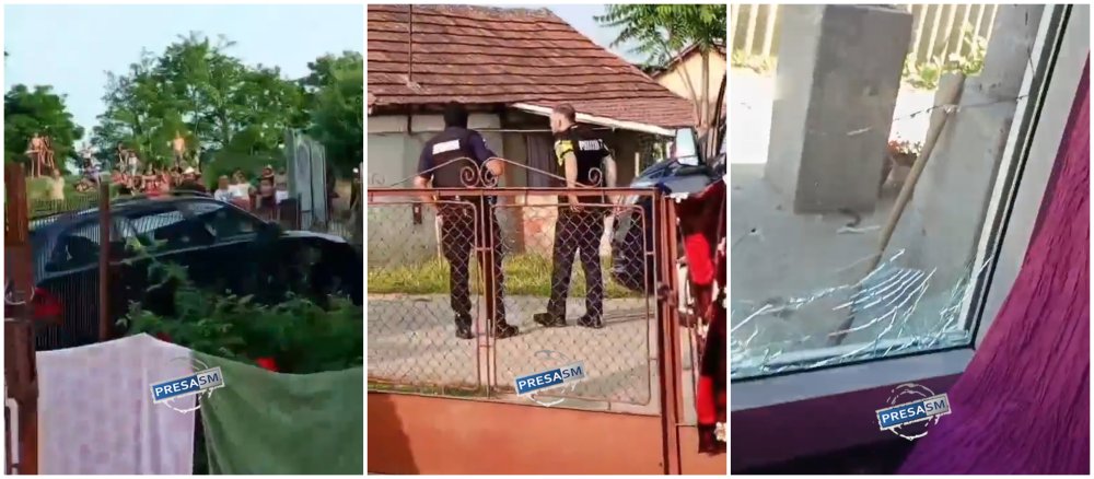 FOTO/VIDEO. Tentativă la omor în Satu Mare! Doi frați ar fi intrat cu BMW-ul într-un pieton. Familia celor doi susține că ar fi fost provocați