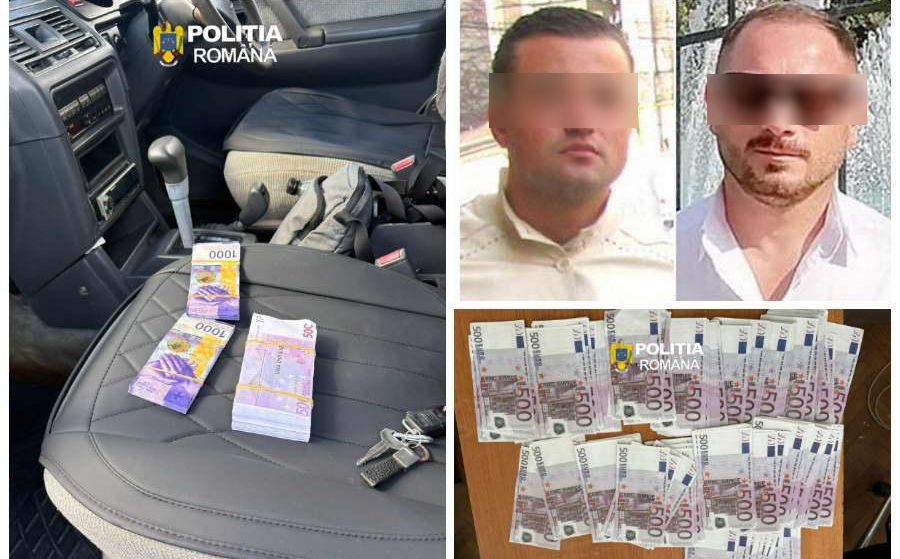 FOTO. Cine sunt cei doi bărbați prinși cu jumătate de milion de euro falși în Satu Mare