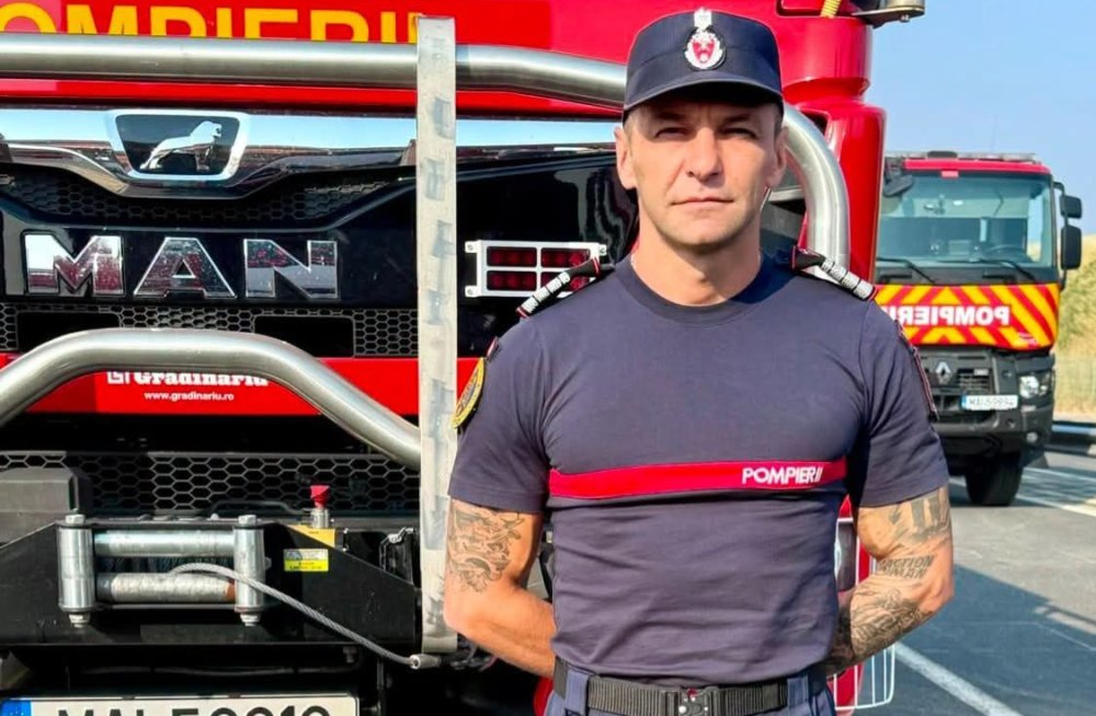 FOTO. El este Olimpiu, pompierul din Satu Mare care a salvat vieți cu riscul propriei vieți