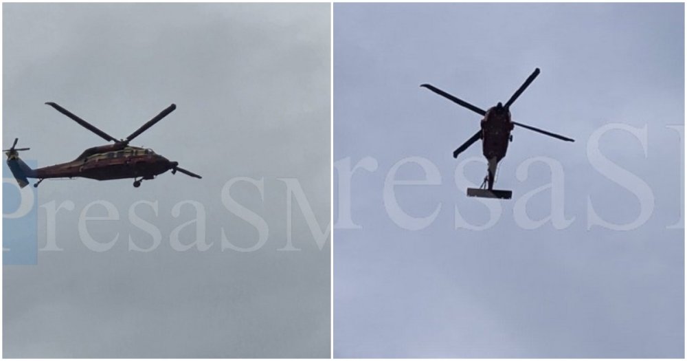 FOTO. Două elicoptere Black Hawk au survolat județul Satu Mare. Apariția lor a stârnit curiozitatea localnicilor