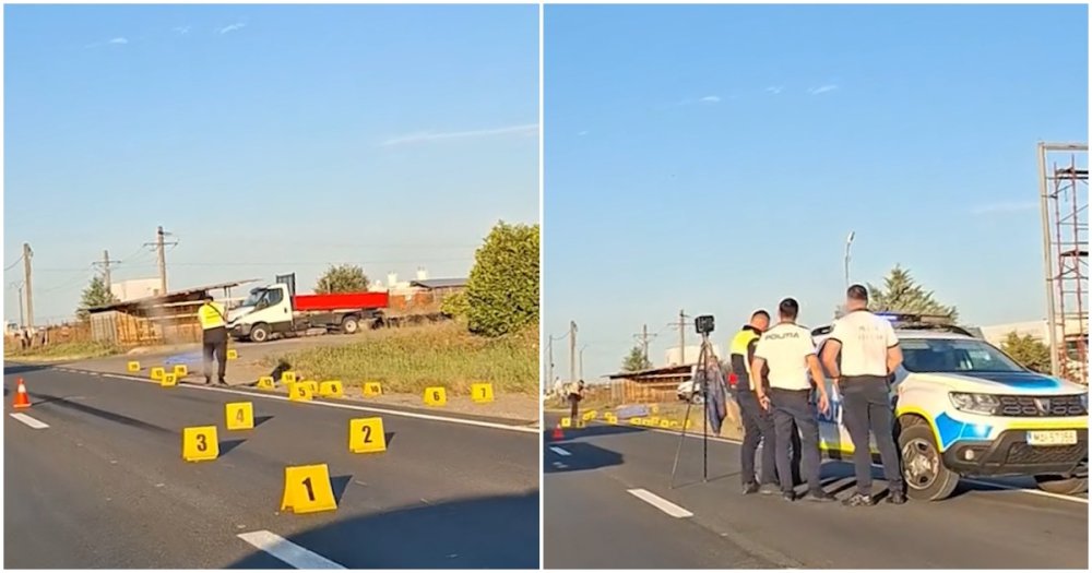 VIDEO. Accident cumplit în județul vecin. Un tânăr și-a pierdut viața după ce a fost lovit de camion