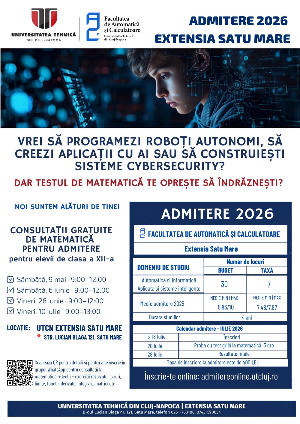 De la roboți autonomi la sisteme de recunoaștere AI, proiectele studenților de la Automatică și Calculatoare UTCN Extensia Satu Mare