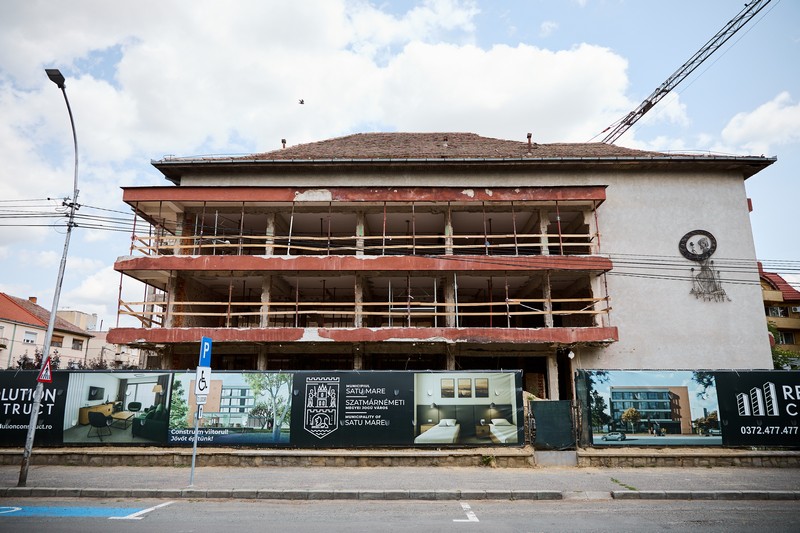 FOTO. Cum arată acum Hotelul Sport. Cu ce probleme s-a confrtuntat constructorul. Care e stadiul lucrărilor