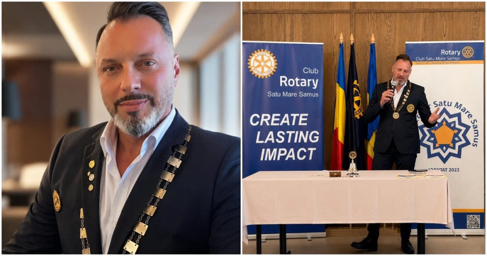 Schimbare la conducerea Rotary Club Satu Mare Samus. Iulian Pfau Sălăgeanu preia mandatul de președinte