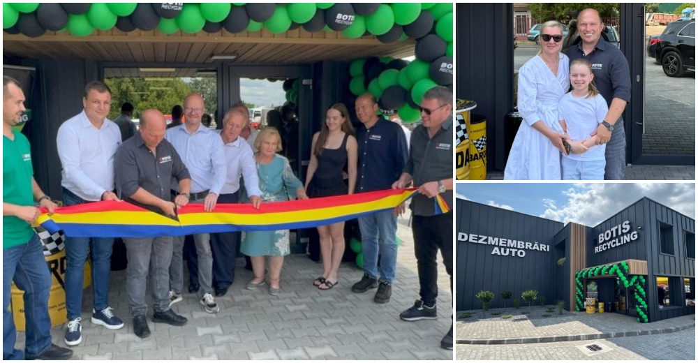 Investiție care schimbă piața pieselor auto din Satu Mare. Botiș Dezmembrări Auto a inaugurat noul centru