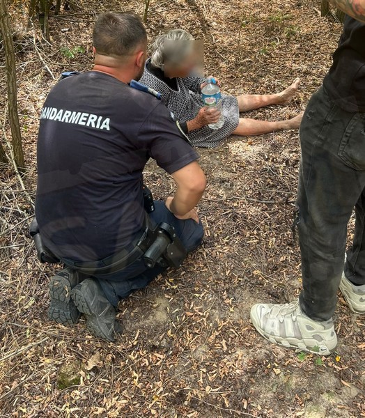 femeie padure gasita jandarm (1).jpg