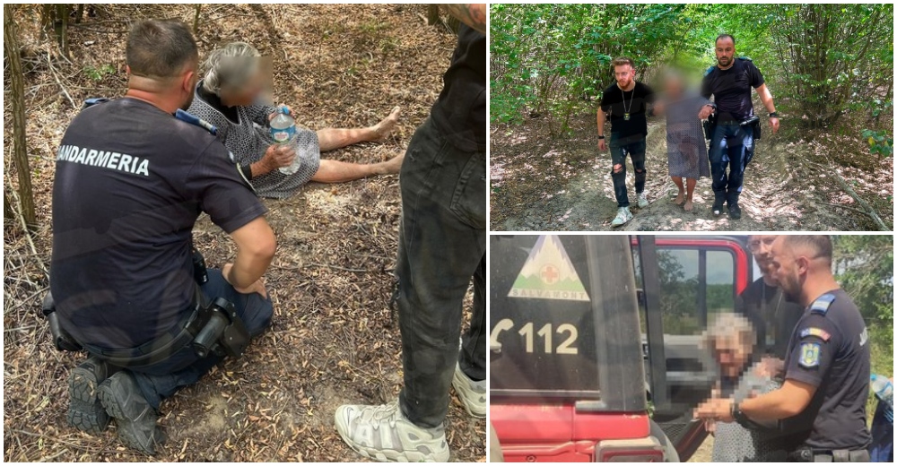 FOTO/VIDEO. Sătmăreancă găsită în viață după ore de căutări. Jandarmul Bogdan Moisi este eroul zilei