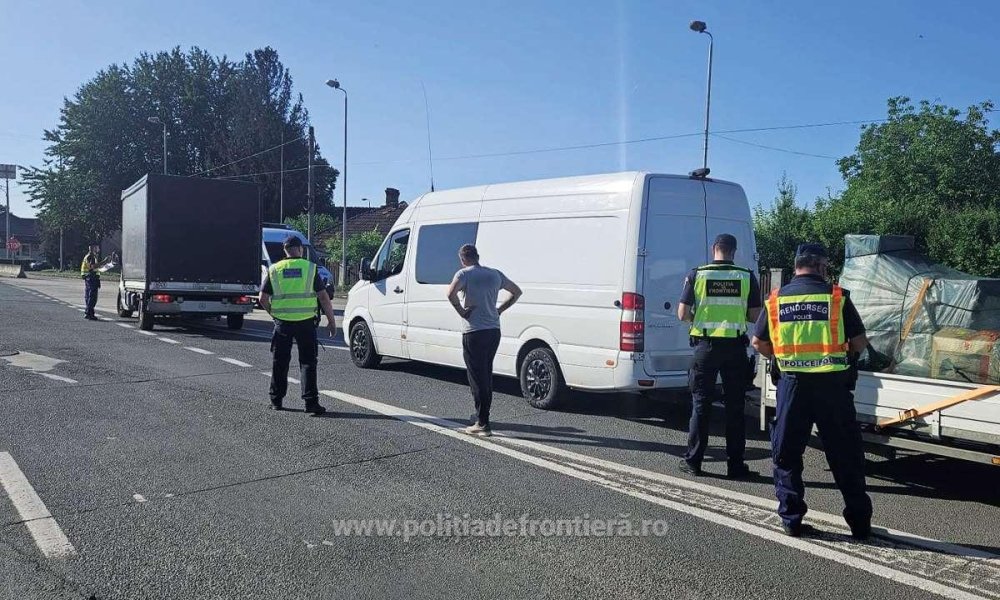 FOTO. Razie de amploare la granița cu Ungaria! Peste 1.100 de persoane verificate, amenzi și dosare penale