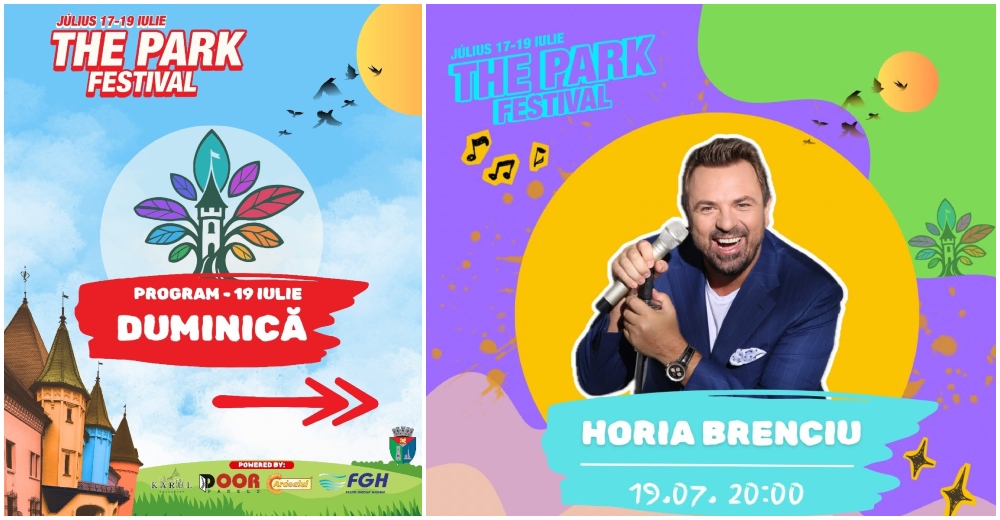 PROGRAM duminică, 19 iulie, The Park Festival: Horia Brenciu, Funkorporation și Neoton Família, dar și zeci de activități pentru toate vârstele