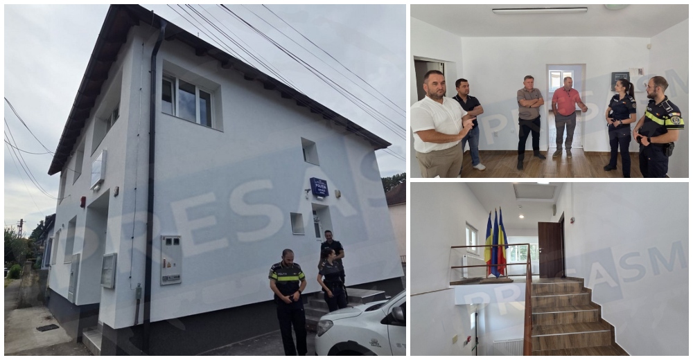 FOTO. Primăria Odoreu investește în siguranță: condiții europene pentru polițiști. Sediul Poliției, complet reabilitat