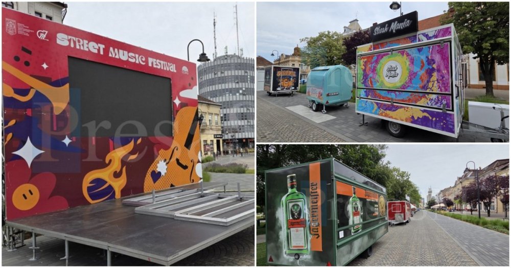 FOTO. PROGRAM. Pregătiri pe ultima sută de metri. În weekend se dă startul la distracție. Începe Street Music Festival