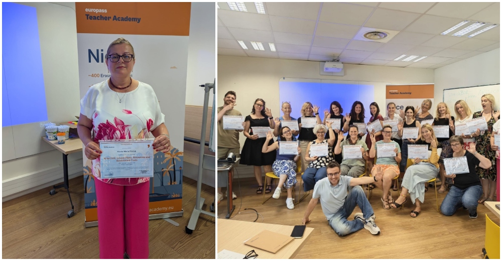 Profesoara Mirela Precup, la Nisa prin Erasmus+: inteligența artificială, între provocare și inovație în educație