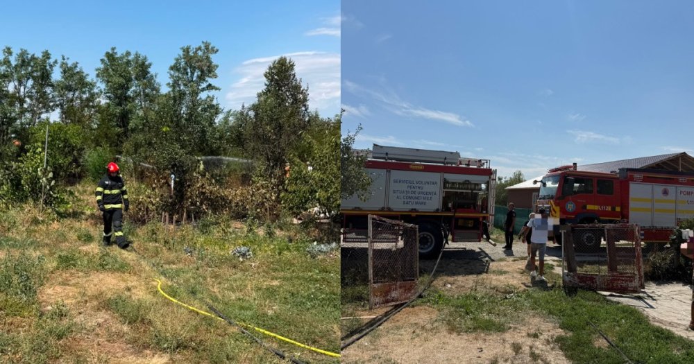 FOTO. Mai multe incendii în județul Satu Mare, în plină perioadă de caniculă. Avertismentele transmise de pompieri
