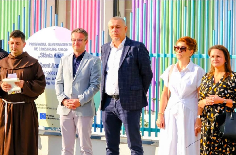 Căpleni are creșă nouă. Deputații UDMR Nagy Szabolcs și Magyar Lóránd: „Un sprijin real pentru familiile tinere”