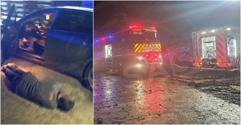 FOTO. ALERTĂ la Odoreu! A dat foc fostei ferme „Cucu”, apoi ar fi încercat să dea o nouă lovitură