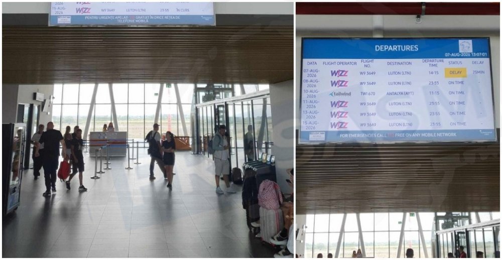 FOTO. Haos pentru pasagerii cursei Wizz Air Satu Mare – Londra. Zbor anulat, apoi o nouă întârziere. Fără explicații clare