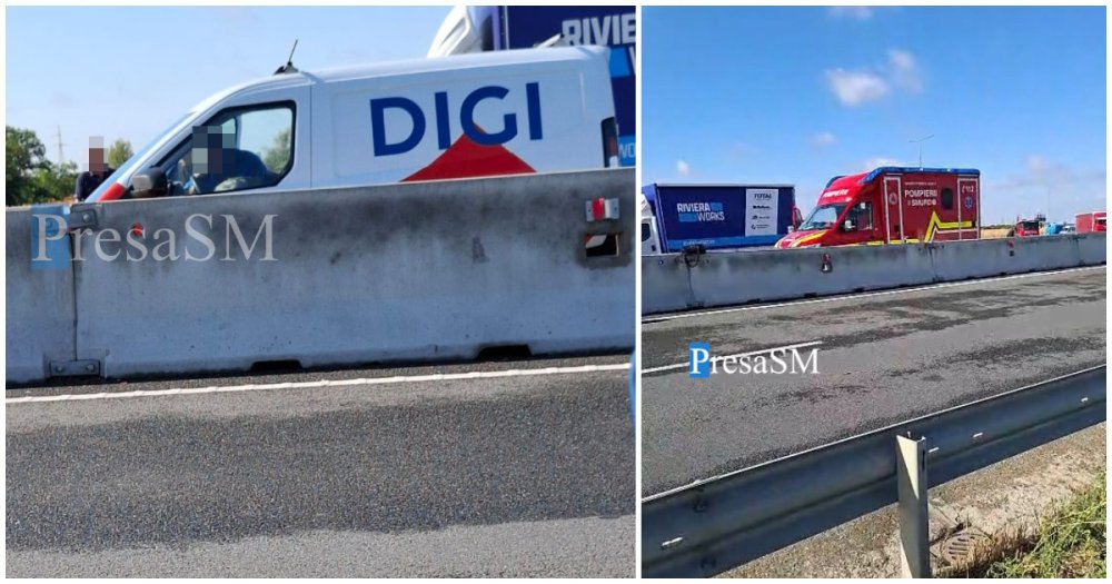 FOTO/VIDEO. Incident dramatic pe Centura Sătmarului. Șofer în stop cardiorespirator. Un polițist examinator și un elev au început resuscitarea