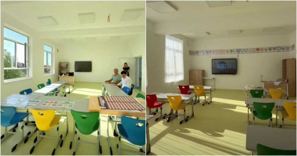 VIDEO. Condiții moderne pentru elevii unei școli din județ. Clase noi, încălzire prin pardoseală și termostate individuale