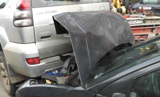 accident în LANȚ pe strada Botizului