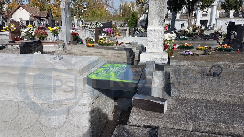 cimitir vandalizat Satu Mare