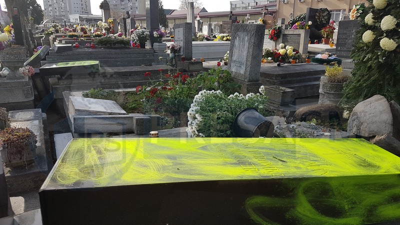 cimitir vandalizat Satu Mare