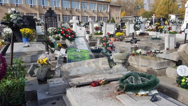 cimitir vandalizat Satu Mare