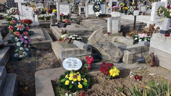 cimitir vandalizat Satu Mare