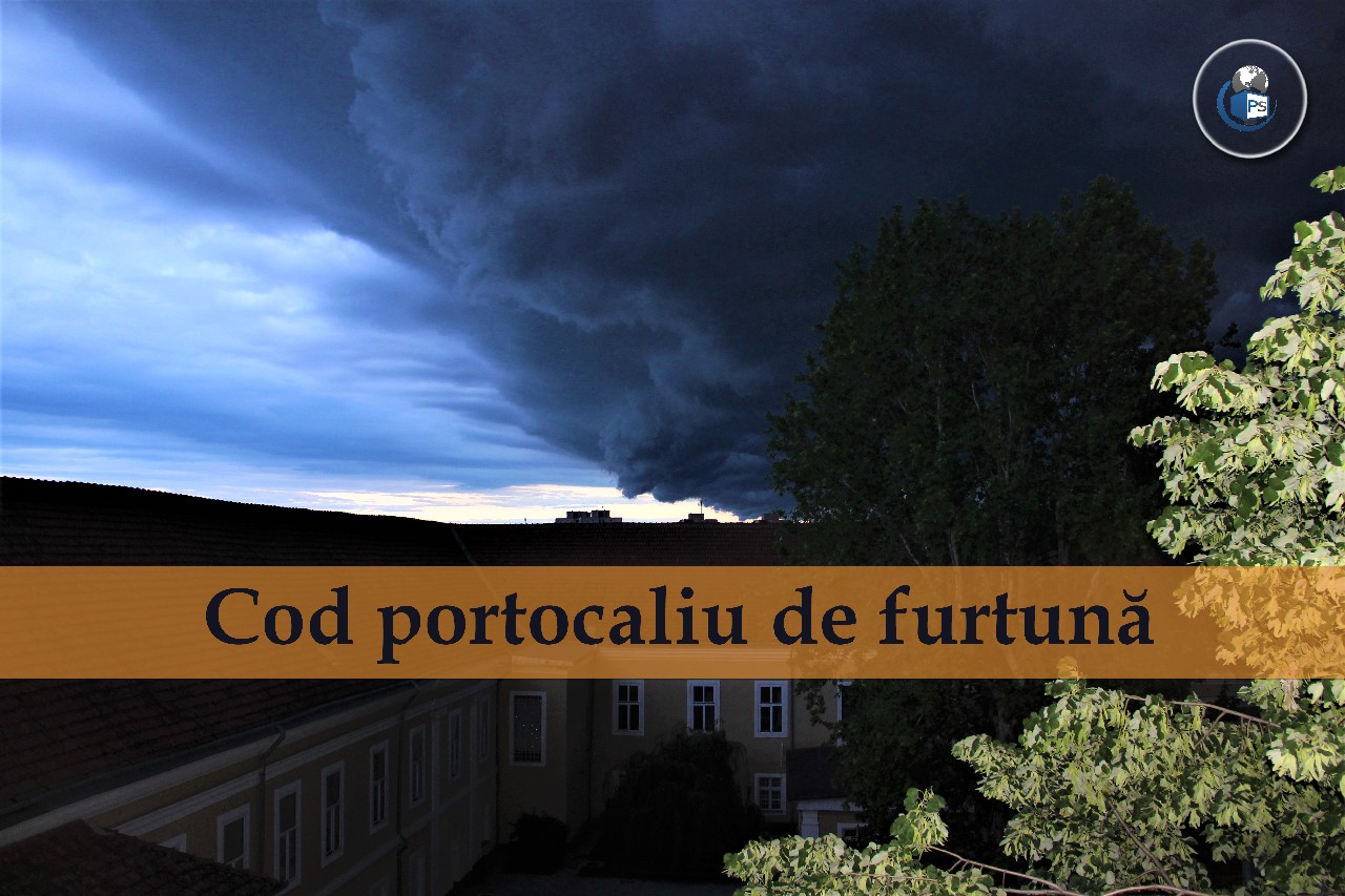 Cod portocaliu de furtuna meteo