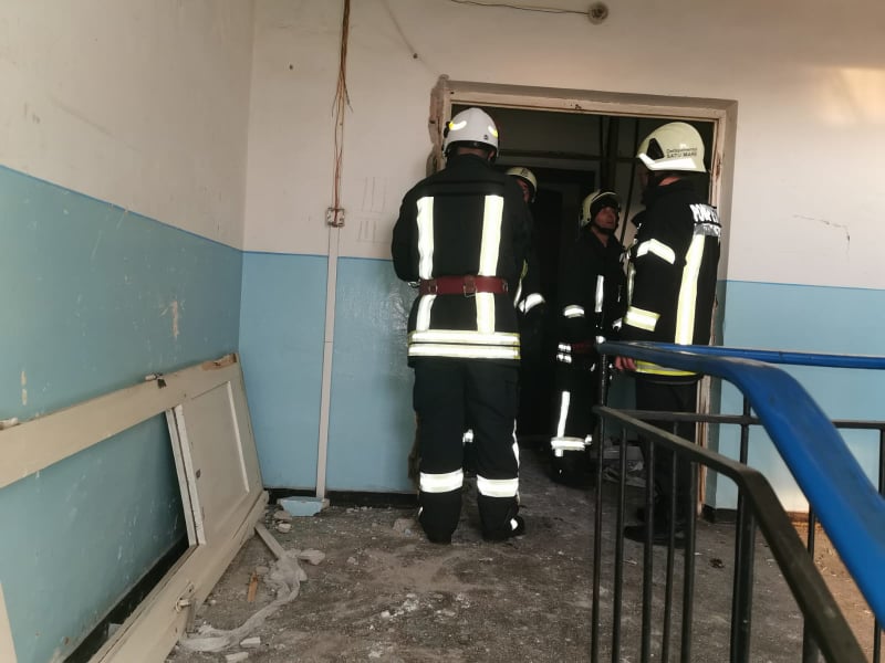 Explozie la un bloc din Satu Mare