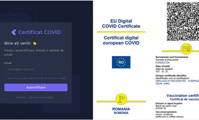 certificat COVID-19